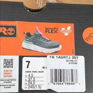 Timberland Kids' Gray and Teal Sneakers